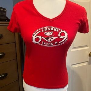 Crabby Dick’s Restaurant T-shirt retro early 2000s